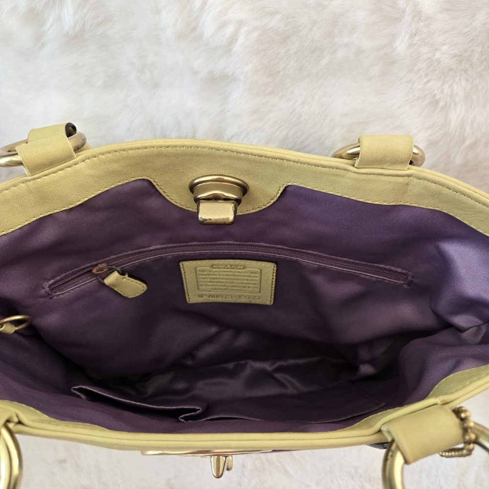 COACH Legacy Bonnie Cashin Canvas Turnlock Tote - Limited Edition - Picture 8 of 12